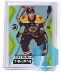 2017-18 Synergy Green Parallel #5 Brad Marchand Boston Bruins (SP)